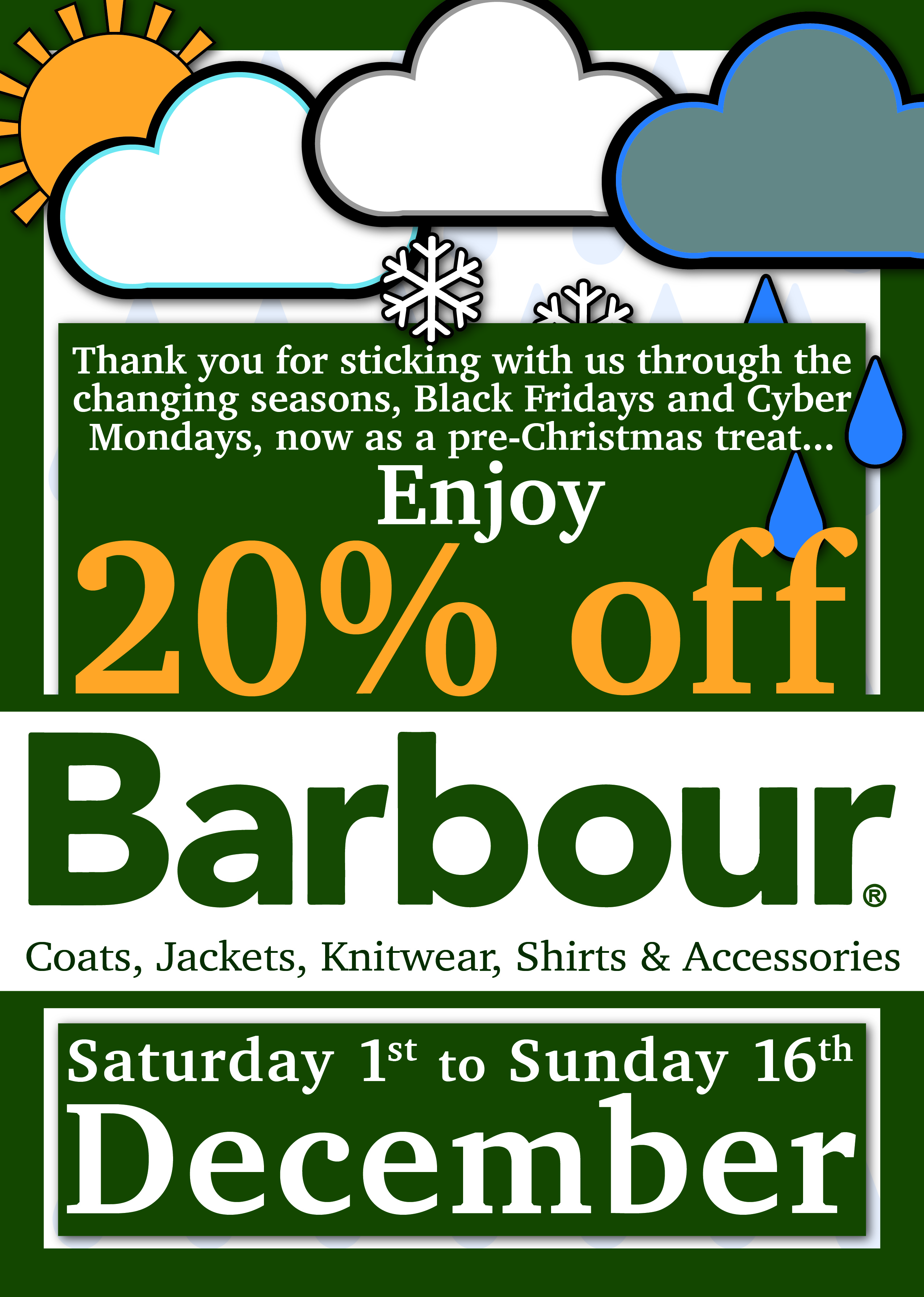 cyber monday barbour