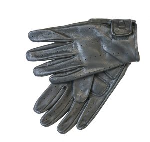 image of leather biker gloves