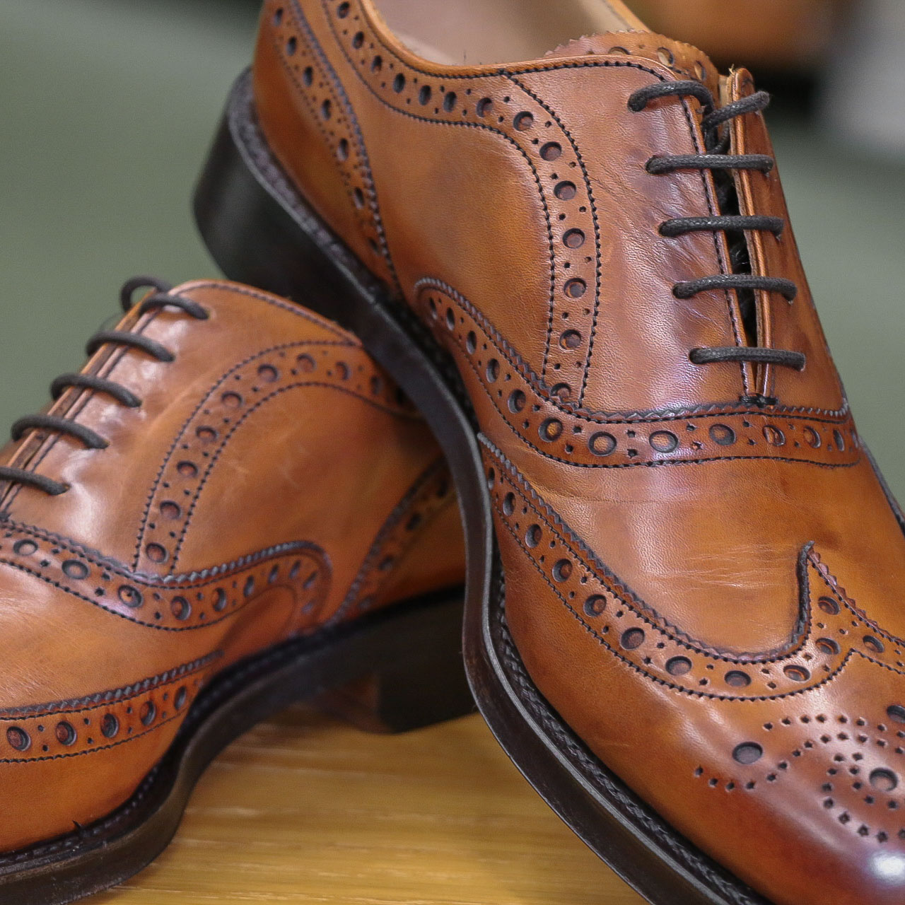Joseph Cheaney & Sons Leaf Brown Chean Tay Shoes - County Clothes