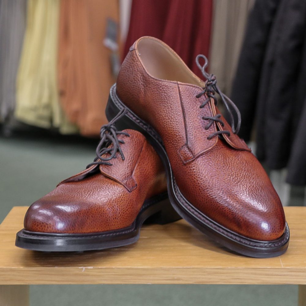 Joseph Cheaney & Sons Deal II R Derby in Mahogany Grain Leather